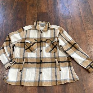 SWEET LOVELY PLAID SHACKET